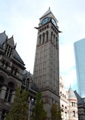Tower clock at Toronto's Old City Hall